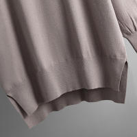 BGTEEVER-suéteres cálidos de manga larga para mujer, jersey de cuello alto y pantalones de pierna ancha de punto, trajes elegantes e informales, 2 piezas - details 29
