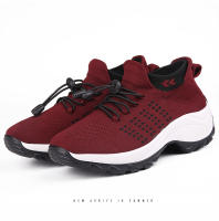 Zapatos para caminar de marca para mujer, zapatillas de deporte con calcetines de punto transpirables, zapatos cómodos para lactancia, zapatos deportivos con plataforma informales - details 37