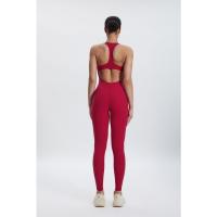 Mono de yoga con espalda de carreras para mujer, cremallera frontal, mallas deportivas de una pieza con espalda abierta - details 13