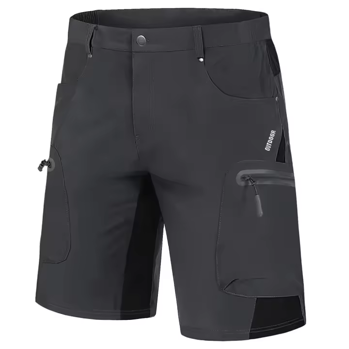Pantalones cortos deportivos para hombre, ropa deportiva de secado rápido, transpirables, para correr, senderismo y todoterreno, informales, de verano - 1