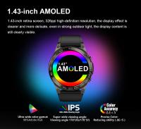 Reloj inteligente DM50 para deportes al aire libre, Pantalla Amoled HD de 1,43 pulgadas, Bluetooth, llamadas, detección de frecuencia cardíaca, resistente al agua IP68 - details 5