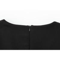 Elegante Vestido de Fiesta de Noche de Primavera BUNO Hembra Ancha Ondulada, Lazo, Color Sólido, Sin Mangas, Cuello Redondo - details 40