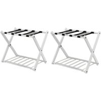 Portaequipajes Plegable Soporte de Metal para Maleta Ahorro de Espacio - details 0