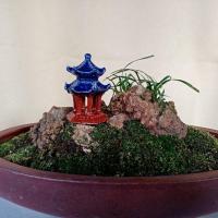 Piedras, accesorios de micropaisaje, modelo de bonsái rocalla, cenador, adorno pequeño, figuritas en miniatura artesanales de cerámica - details 9