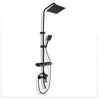 Juego de grifo de baño de latón contemporáneo con mezclador frío y caliente, cabezal de ducha tipo lluvia y cabezal de ducha de mano - details 19