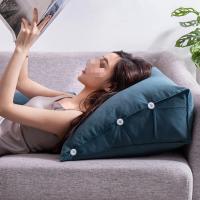 Cojín Triangular para cama, silla Lumbar para cabecera, respaldo, almohada perezosa para oficina, lectura, sala de estar, decoración del hogar - details 5