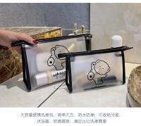 Bolsa de maquillaje portátil para viajes, gran capacidad, alta estética, estilo coreano moderno, impermeable, adecuada para estudiantes - details 4