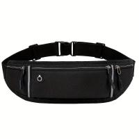 Sports Canvas Belt Bag, Reflective Running Waist Bag, Lightweight Invisible Phone Purse - details 0