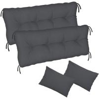Cojín de Banco Impermeable 120x50x50 cm Para Muebles de Jardín Beige - details 2