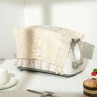 camino de mesa beige, mantel vintage de crochet Ence, tela de mezcla de algodón con borlas, mesa de comedor, restaurante, decoración de boda - details 6