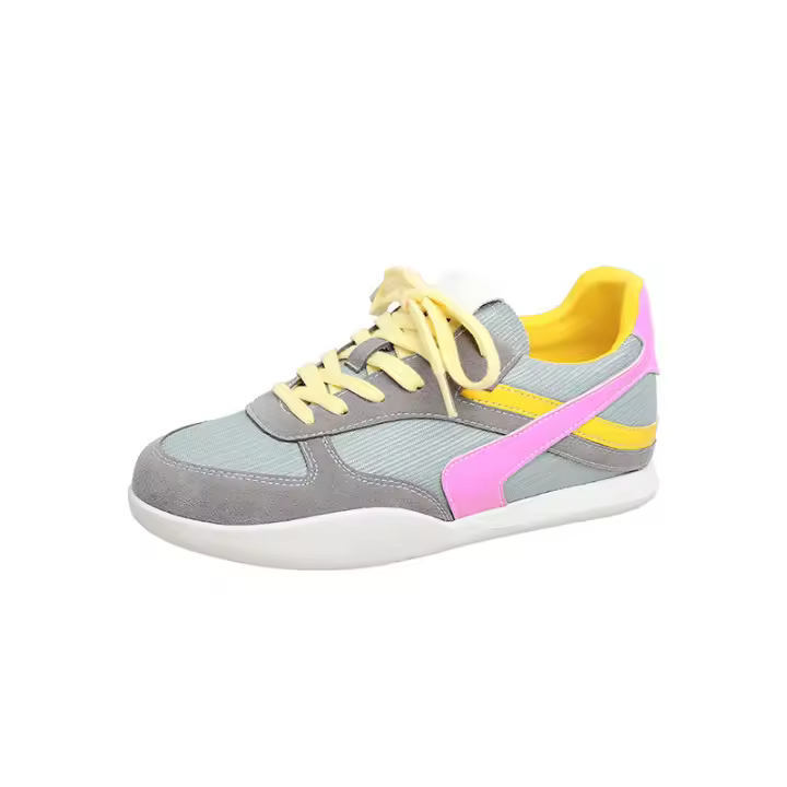 Color contrastante Dexun zapatos estilo casual cómodo transpirable con cordones empalme casual Forrest Gump zapatos - 1