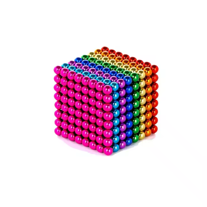 Juego de Bolas Magnéticas Azul Cielo Mate 3mm 1000 Piezas Juguete de Escritorio Divertido para Aliviar el Estrés Regalo de Navidad Ideal para Niños y Adultos - 1