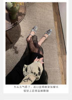 Medias zapatillas francesas sandalias de mujer zapatos Mary Jane de un pedal zapatos Muller de tacón grueso para mujer - details 25
