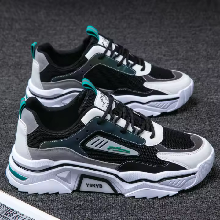 Zapatos de malla transpirables para hombre, calzado deportivo de moda, informal, Primavera y otoño, nuevo diseño - 1
