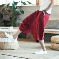 Pantalones cortos informales para hombre, pantalón de chándal de lino y algodón, estilo Vintage, a la moda, novedad de verano - details 2