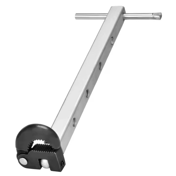 Llave de lavabo telescópica ajustable, capacidad de mandíbula de 3/8 pulgadas a 1-1/4 pulgadas, llave de fregadero para drenaje de bañera, herramienta de llaves de fontanero - 1