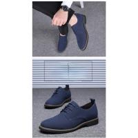 Zapatos informales de gamuza para hombre, calzado con cordones, Oxford azul, planos, transpirables, talla grande 38-48 - details 17