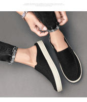 Sandalias para hombre al aire libre Media zapatilla Zapatos casuales de verano Lona Zapato para caminar ligero de fondo suave - details 7