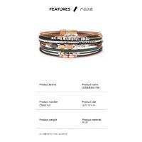 Pulsera Trenzada de Hojas Bohemias con Cierre Magnético Joyería de Moda para Mujer - details 2