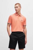Polo de Algodón Corto BOSS Moda para Hombres en Negro - details 4