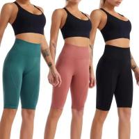 Pantalones Cortos Deportivos de Cintura Alta para Mujer Mallas Push Up para Entrenamiento, Control de Barriga, Yoga, Correr, Fitness, Gimnasio - details 0