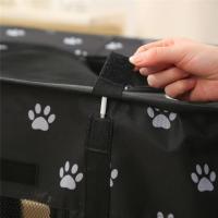 Cercado portátil para mascotas de 80x60x55cm, plegable, rectangular, sala de partos, nido para gatos, cabaña para gatos, casa para cachorros, casa cerrada para mascotas (negro) - details 5