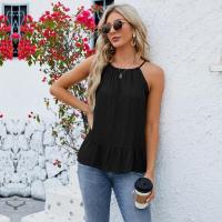 Camiseta sin mangas de verano para mujer estilo coreano con correas Top de color sólido de moda - details 1