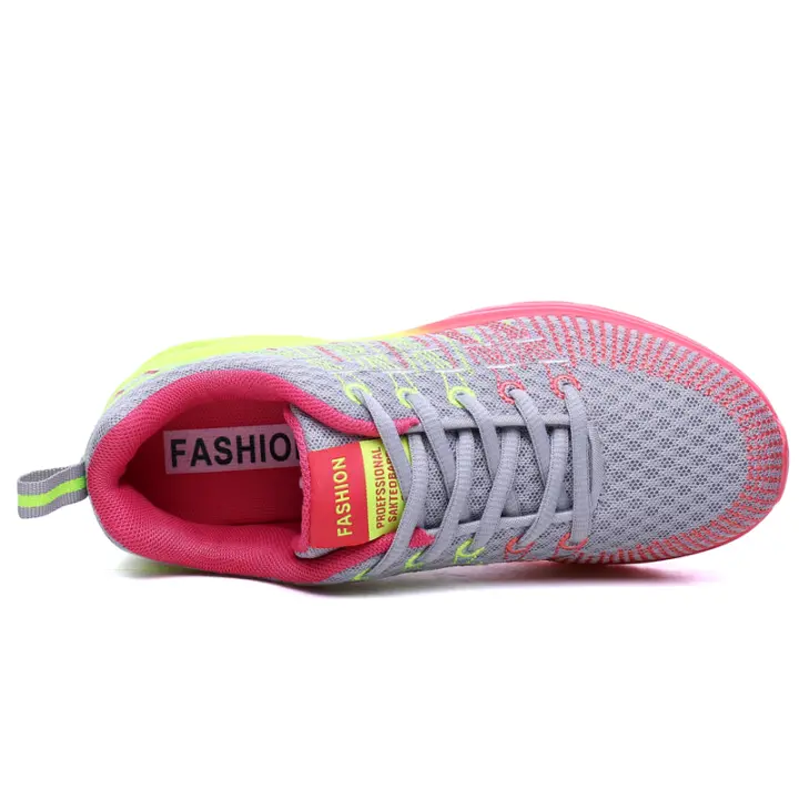 Zapatillas de Correr Ligeras Estilo Deportivo Transpirable para Mujer Cordones Media Talla - 1
