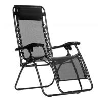 Arrancar eléctrico |   Tumbona Reclinable y Plegable Gravedad Cero - Sillón con Respaldo Alto y Reposapiés para Piscina, Camping y Jardín - details 0