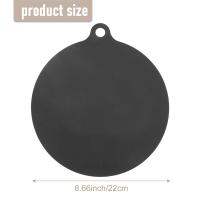 Alfombrilla protectora de inducción eléctrica, antideslizante almohadilla de silicona, cubierta protectora contra arañazos, alfombrilla con aislamiento térmico, color negro, paquete de 5 unidades - details 7