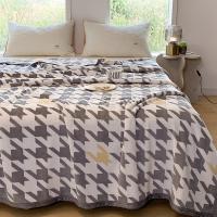 Manta de Lana de Estilo Geométrico en Blanco para Colchones y Sofá Reacciona con Impresión Gráfica Ideal para Cama Individual/Reina/Rey - details 24