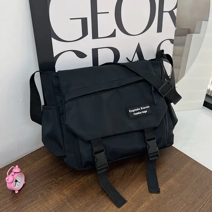 Bolsos de mensajero para mujer, bolsos de moda para mujer joven, bolsos cruzados, bolsos de hombro tipo bandolera de gran capacidad, bolso escolar de nailon - 1