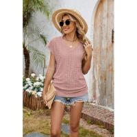 BUNO-2025 Camisetas para mujer de manga larga de algodón para mujer, camisetas con manga casquillo y cuello en V, camiseta informal holgada de manga larga de algodón para mujer - details 13