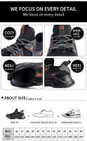 Zapatos de Satén Indestructibles para Hombres Botas de Trabajo de Acero Antideslizantes Transpirables a Prueba de Agujas Ligeras y Cómodas - details 18