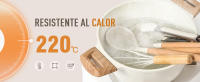 Utensilios de Cocina de Silicona ,Resistencia al Calor con Mango de Madera, Accesorios, Cocina-16 Piezas - details 3