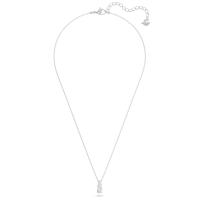Collar con colgante de piedra transparente redonda de Swarovski, collar de cristal de plata 925, regalo de joyería para mujer - details 1