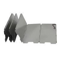 9 Uds parabrisas a prueba de viento estufa al aire libre protector contra el viento aleación de aluminio duradero para Camping Picnic viajes suministros para barbacoa - details 0