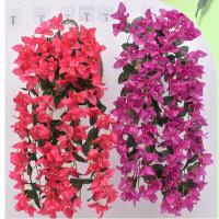 Bougainvillea artificial realista de seda sintética, resistente a los rayos UV, flores artificiales, planta de larga duración, decoración de verano, enredaderas de buganvilla - details 1
