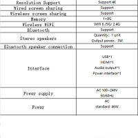 Proyector portatil TS-6 doméstico Oficina HD 4K Doble banda wifi cine en casa - details 1