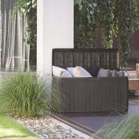 jardin 190 litros Boardebox de plastico en color antracita 78 x 43,3 x 55 cm - details 5