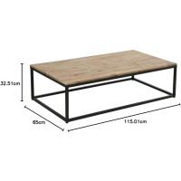 Mesa de Café Edena Marrón Diseño Único de Centro Muebles y Organización - details 2