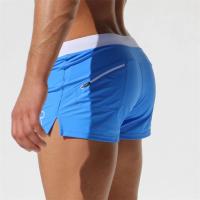 Traje de baño para hombre Diseño con bolsillo trasero, secado rápido, 10 colores, estilo de calzoncillos tipo bóxer para el verano - details 9