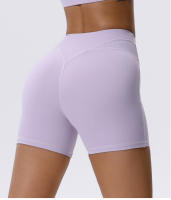Pantalones cortos atléticos elásticos para mujer, pantalones cortos de entrenamiento suaves y duraderos con costuras planas, perfectos para Fitness o correr - details 12