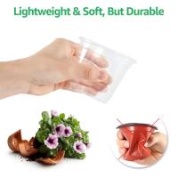 30 juegos de macetas para vivero con cúpulas de humedad, macetas transparentes para vivero de 4 pulgadas (30 macetas + 30 tapas transparentes), macetas para principiantes de semillas, Pla pequeño - details 4