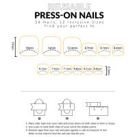 Uñas postizas reutilizables para amantes del arte de uñas Bloggers de belleza, naranja brillante, usables, dulces y encantadoras - details 3
