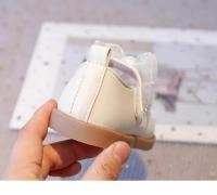 Zapatos de cuero para niñas pequeñas, zapatos planos de princesa para fiesta de boda, pajarita de encaje Mary Jane con cuentas, zapatos planos de primavera 2025 para niños, novedad - details 16