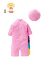 Conjunto de Natación de Moda para Niñas Pequeñas 2025 Traje de Baño de Surf con Gorra - details 11