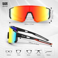 SCVCN Cycling Sunglasses Glasses Street Shades UV400 Bike Bicycle Hiking Camping Golf Sports Glasses for Men Women Baseball - details 2
