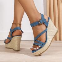 Sandalias de tacón de cuña a la moda de verano para mujer - details 2
