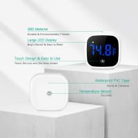 -termómetro electrónico LCD para acuario, medidor de temperatura Digital para pecera, caja de reptiles, termómetro electrónico - details 4